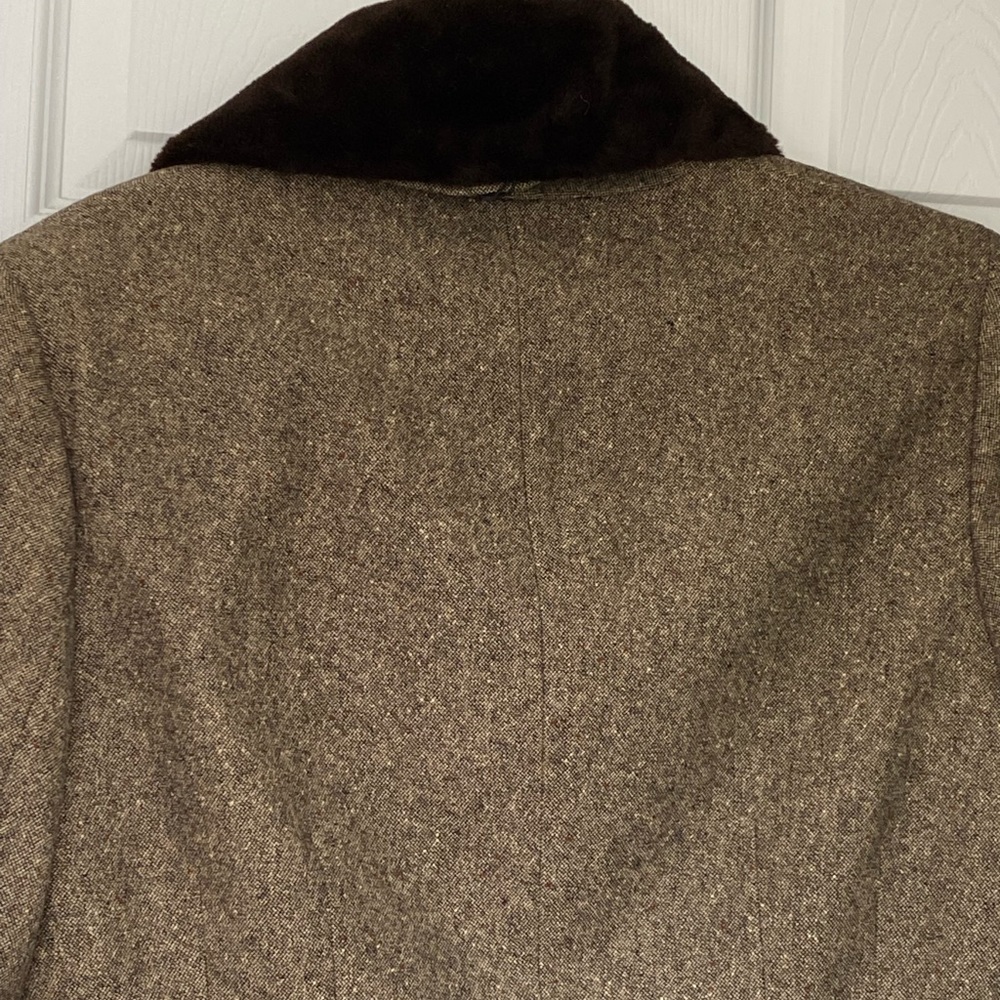 Ann Taylor blazer faux fur removable collar - Picture 6 of 10